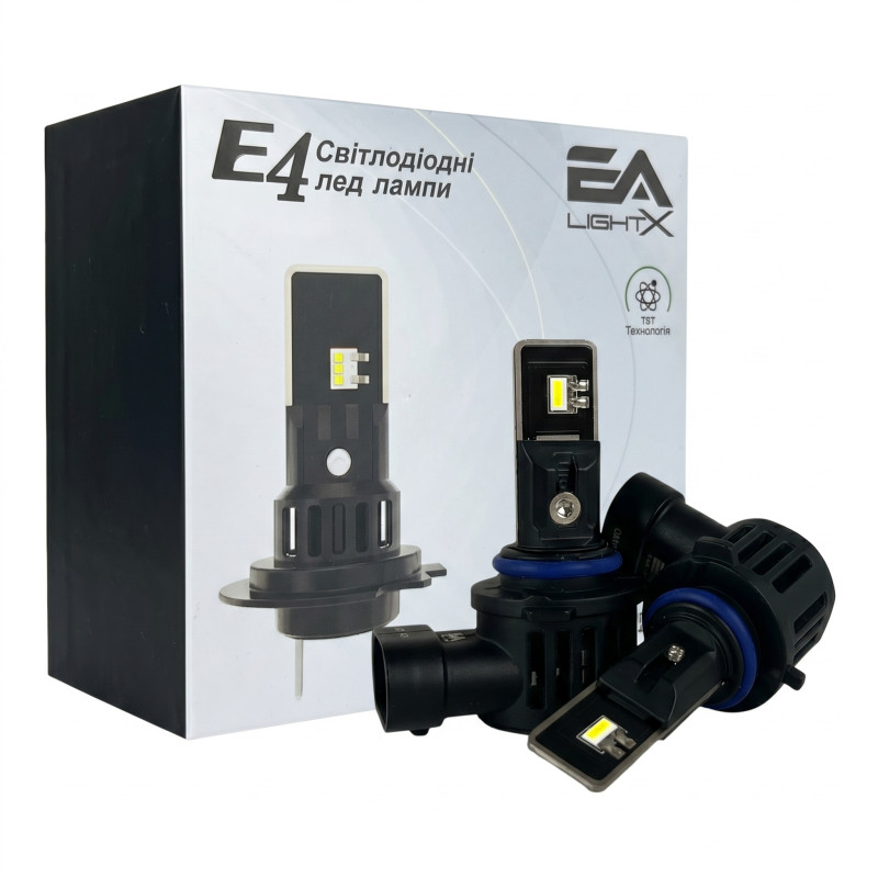 LED лампи HB4 (9006) EA Light X E4 8000Lm 5000K CSP 12V для авто головне світло (2 шт.)