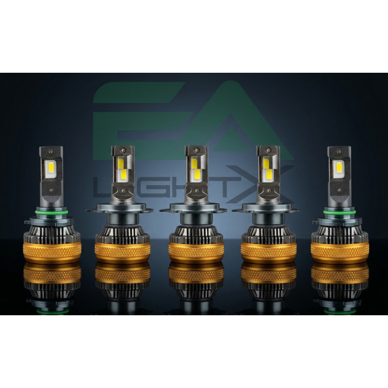 Світлодіодні LED лампи HB4 (9006) EA Light X K100 CAN-BUS 5000K 15000Lm 9V-32V +500% кулер (комплект 2 шт.)