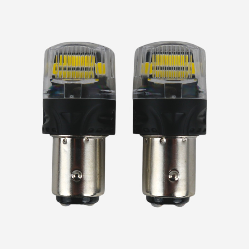 Світлодіодні LED лампи 1157 (BAY15d) EA Light X 16SMD 360° білі двоконтактні в стопи та габарити (комплект 2 шт.)