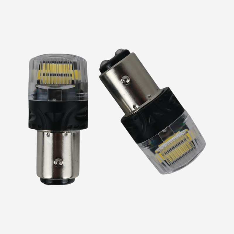 Світлодіодні LED лампи 1157 (BAY15d) EA Light X 16SMD 360° білі двоконтактні в стопи та габарити (комплект 2 шт.)