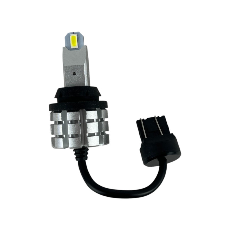 LED лампи T20 W21W (7440) R1 White 21W 3000Lm 5000K з обманкою Canbus 12V білі в ДХО / задній хід (2 шт.)