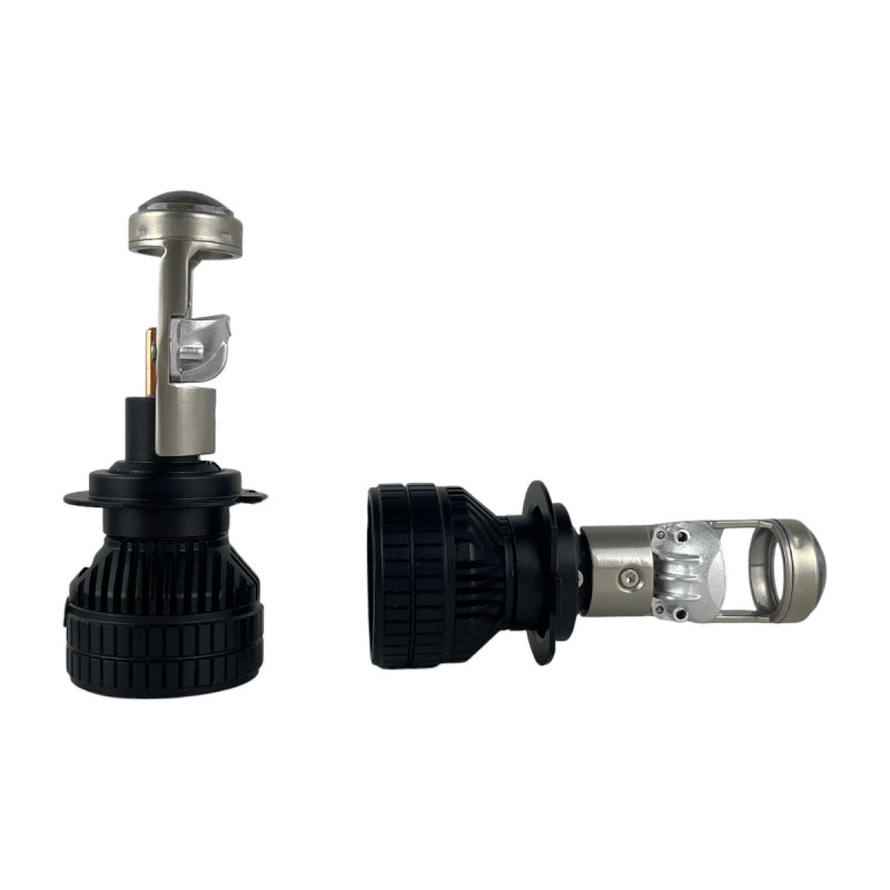 Світлодіодні LED лампи H7 EA Light X M3 5000K 10000Lm лінзовані міні бі-лед для авто (комплект 2 шт.)