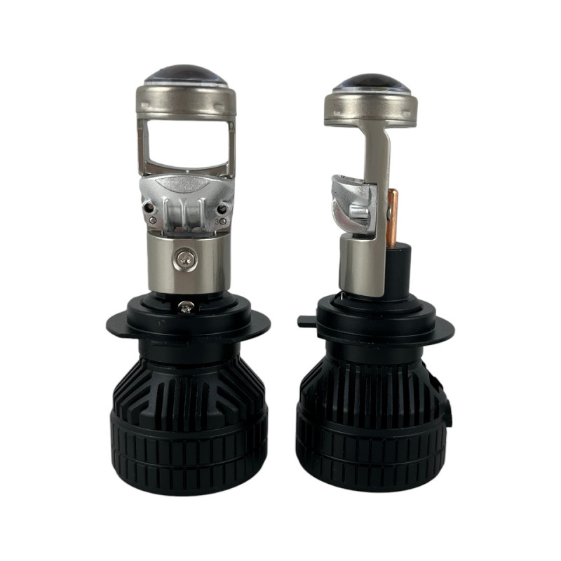 Світлодіодні LED лампи H7 EA Light X M3 5000K 10000Lm лінзовані міні бі-лед для авто (комплект 2 шт.)