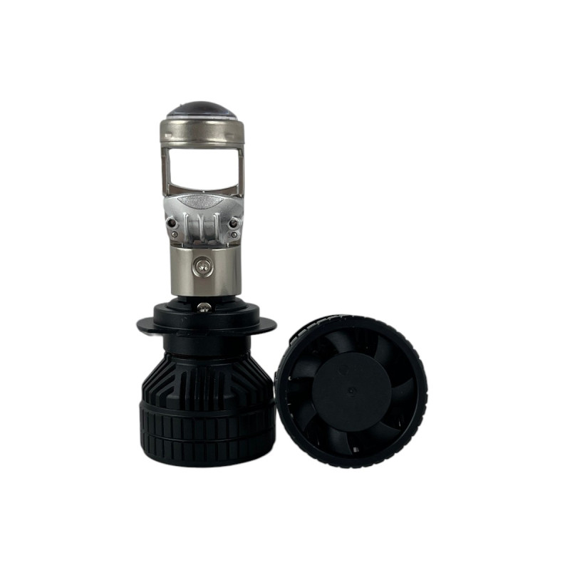 Світлодіодні LED лампи H7 EA Light X M3 5000K 10000Lm лінзовані міні бі-лед для авто (комплект 2 шт.)