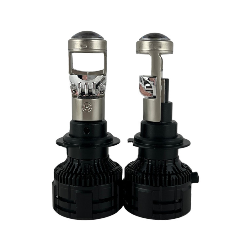 Світлодіодні LED лампи H7 EA Light X A80S 5000K 12000Lm лінзовані міні бі-лед для авто (комплект 2 шт.)