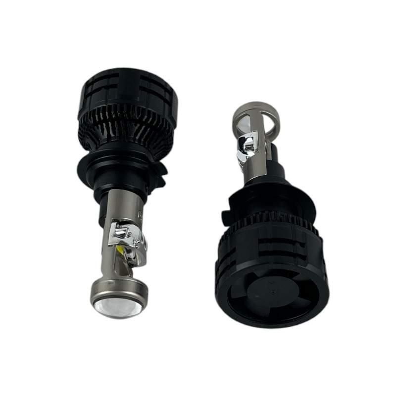 Світлодіодні LED лампи H7 EA Light X A80S 5000K 12000Lm лінзовані міні бі-лед для авто (комплект 2 шт.)