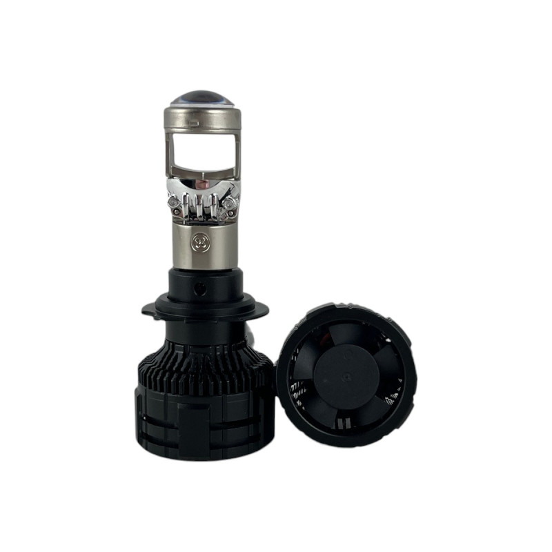 Світлодіодні LED лампи H7 EA Light X A80S 5000K 12000Lm лінзовані міні бі-лед для авто (комплект 2 шт.)