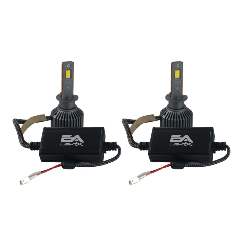 Світлодіодні LED лампи H1 EA Light X X11 Smart Bluetooth 3000K-8000K 10000Lm кулер з регулюванням кольору (комплект 2 шт.)