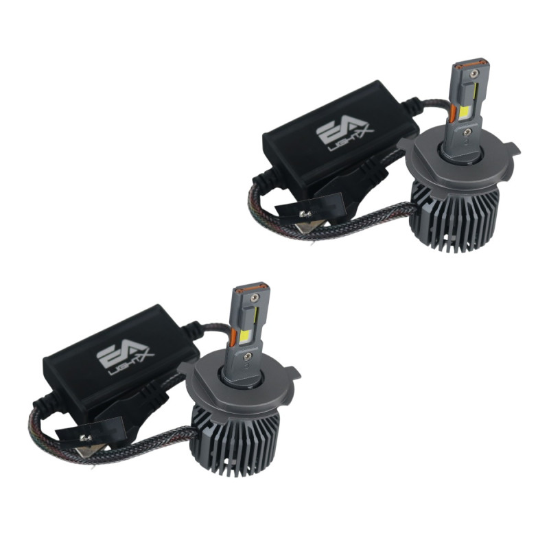 Світлодіодні LED лампи H4 EA Light X X11 Smart Bluetooth 3000K-8000K 10000Lm кулер з регулюванням кольору (комплект 2 шт.)