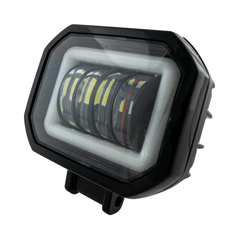 Світлодіодна LED фара 40W квадратна з ДХО JR-0-40W-1 (95×75×50 мм) чітка СТГ