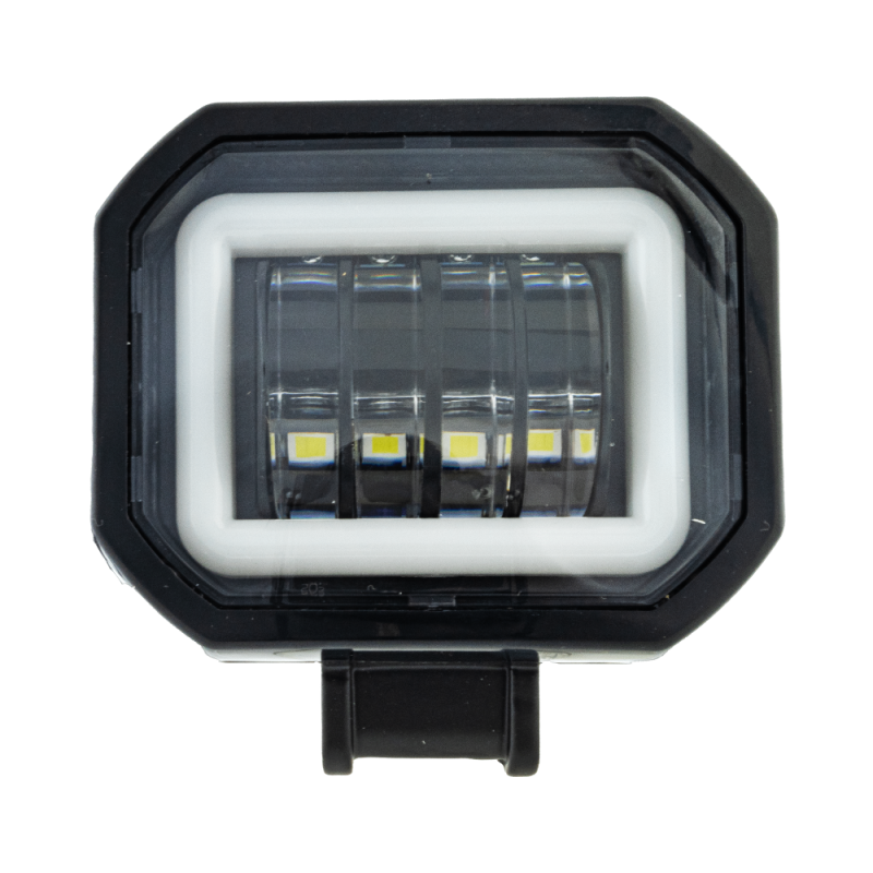 Світлодіодна LED фара 40W квадратна з ДХО JR-0-40W-1 (95×75×50 мм) чітка СТГ