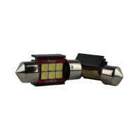 Світлодіодні лампи 6SMD 36 мм білі 12-24V для салону, дверей, номера