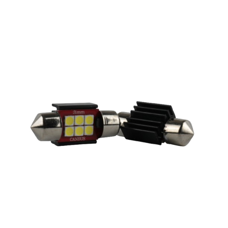 Світлодіодні лампи 6SMD 36 мм білі 12-24V для салону, дверей, номера