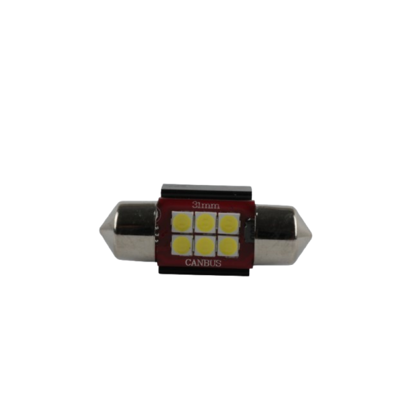 Світлодіодні лампи 6SMD 36 мм білі 12-24V для салону, дверей, номера