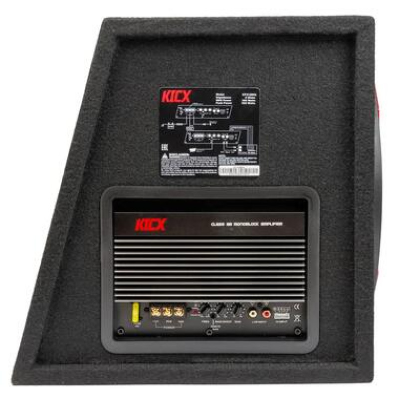 сабвуфер корпусний kicx gt-312bpa