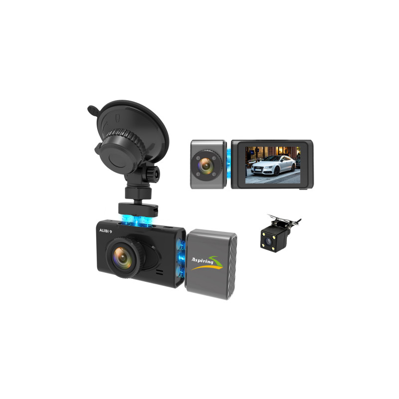 Відеореєстратор Aspiring Alibi 9 GPS, 3 Cameras, Speedcam