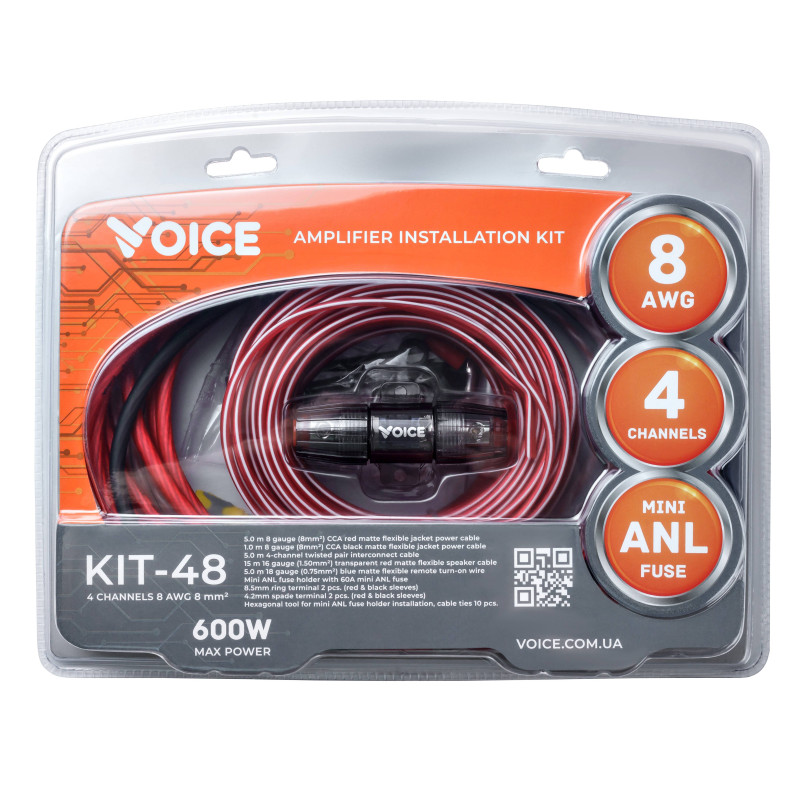 Комплект для 4-го підсилювача Voice KIT-48