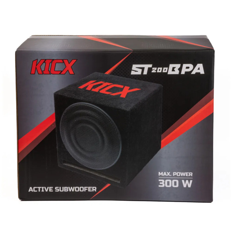 сабвуфер корпусний kicx st-200bpa