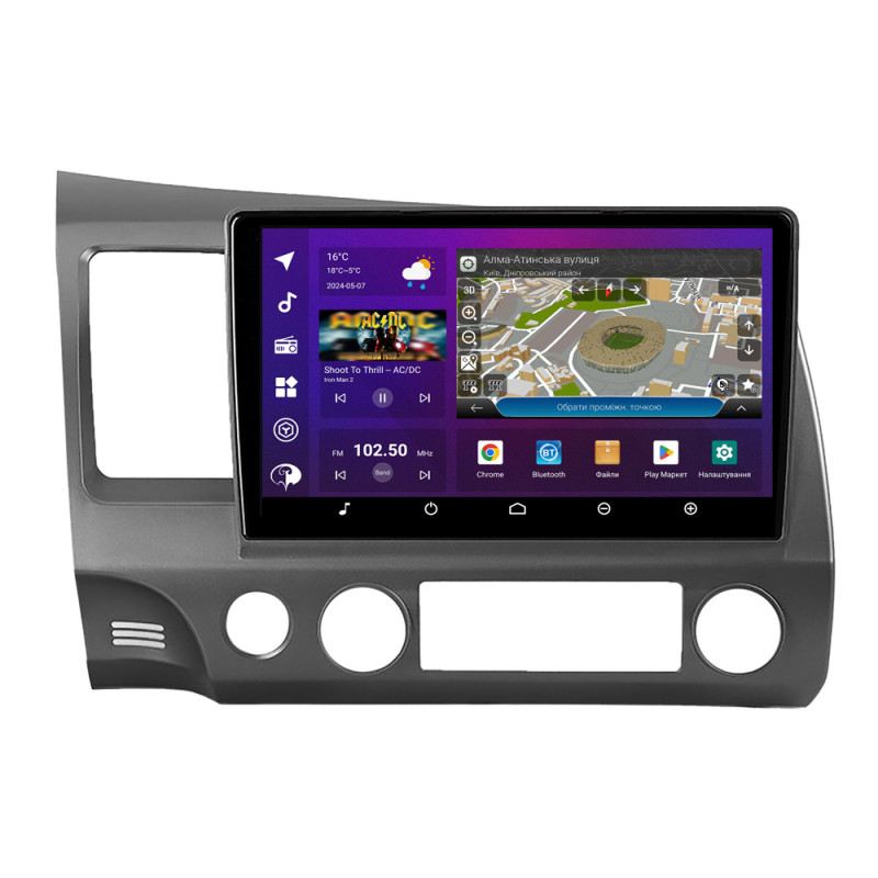 PHANTOM DVA-2K10 ProMax 4G 360° 8+128 Honda Civic 8 sedan FK FN FD 2005-2012