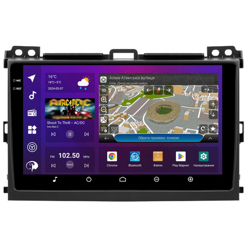 PHANTOM DVA-2K9 ProMax 4G 360° 8+128 Toyota Land Cruiser Prado (J120W) 2002-2009 amp