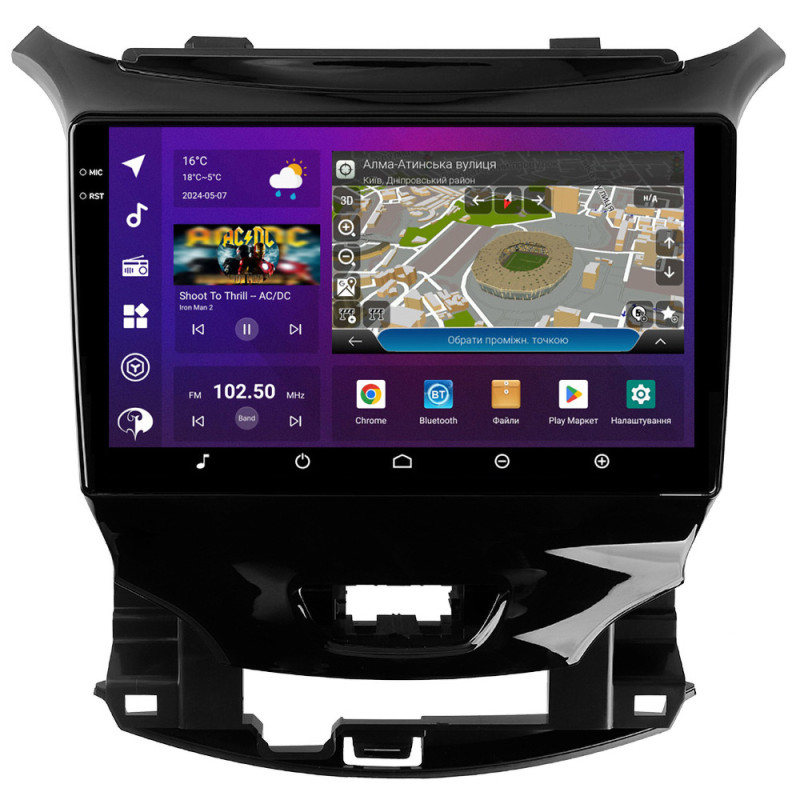 PHANTOM DVA-2K9 ProMax 4G 360° 8+128 Chevrolet Cruz 2014-2019 Black