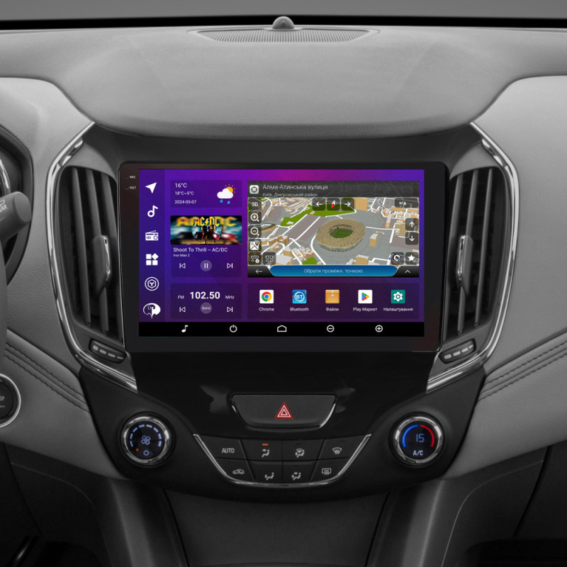 PHANTOM DVA-2K9 ProMax 4G 360° 8+128 Chevrolet Cruz 2014-2019 Black