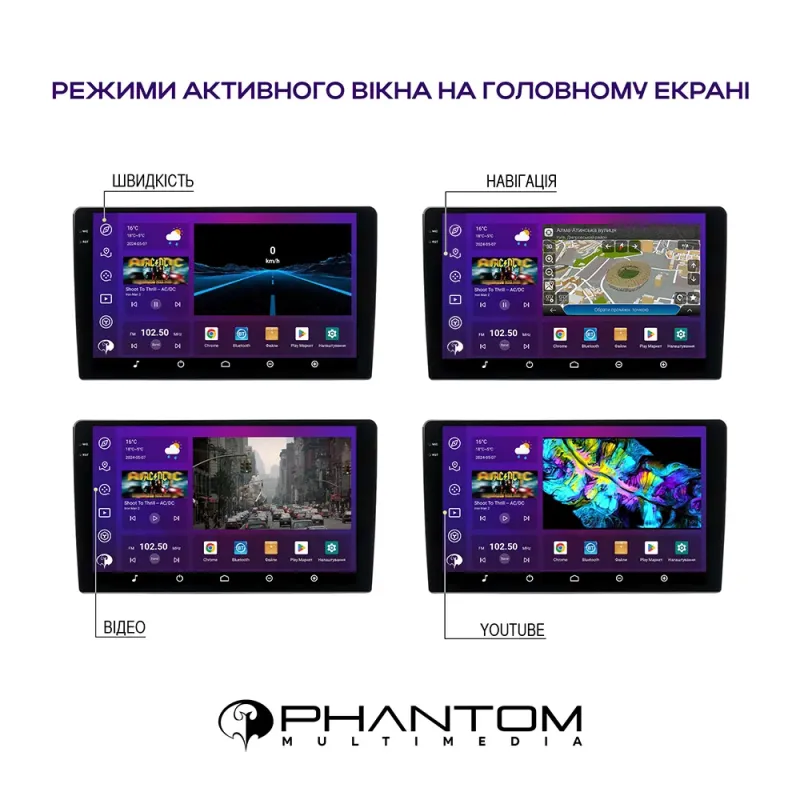 PHANTOM DVA-2K10 ProMax 4G 360° 8+128 Mazda CX-9 2007-2016