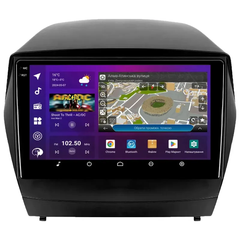 PHANTOM DVA-2K9 ProMax 4G 360° 8+128 Hyundai Tucson 2 LM IX35 2009-2015 amp.