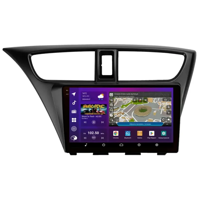 PHANTOM DVA-2K9 ProMax 4G 360° 8+128 Honda Civic 9 FK FB hatchback 2.0 2012-2017