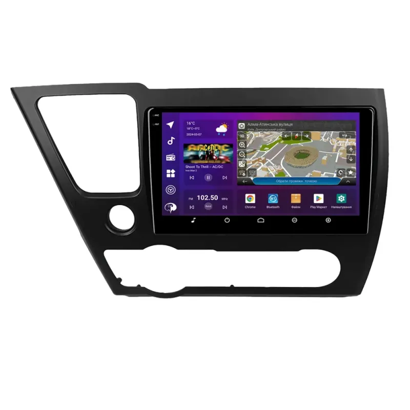 PHANTOM DVA-2K9 ProMax 4G 360° 8+128 Honda Civic 9 USA sedan 2.4 2013-2016