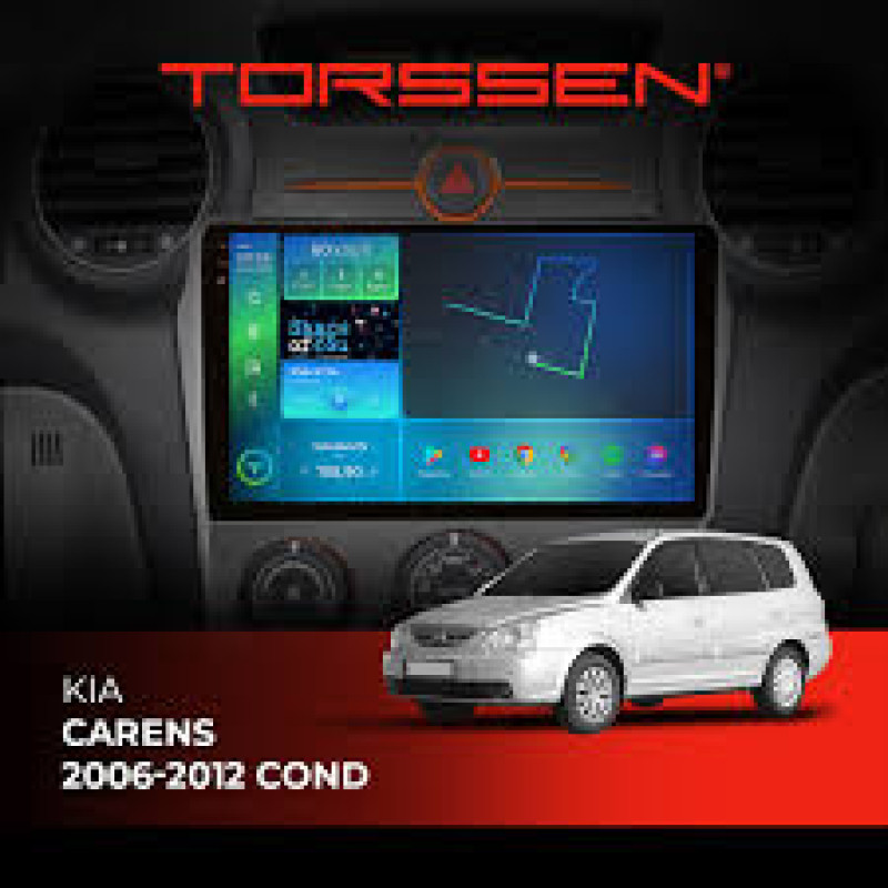 Штатна магнітола Torssen Kia Carens 2006-2012 climate F9116