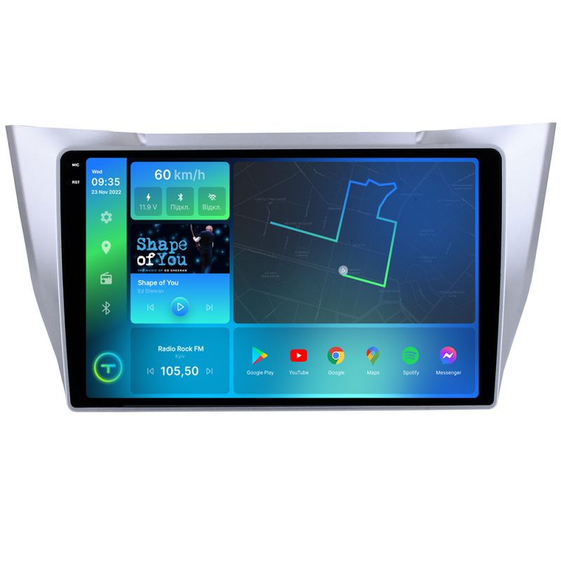 Штатна магнітола Torssen 2K Lexus RX 03-09,Toyota Harrier Grey CAN BUS F10332 4G Carplay DSP