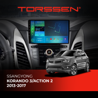 Штатна магнітола Torssen SsangYong Korando 3/Action 2 13-17 F9332 4G Carplay DSP