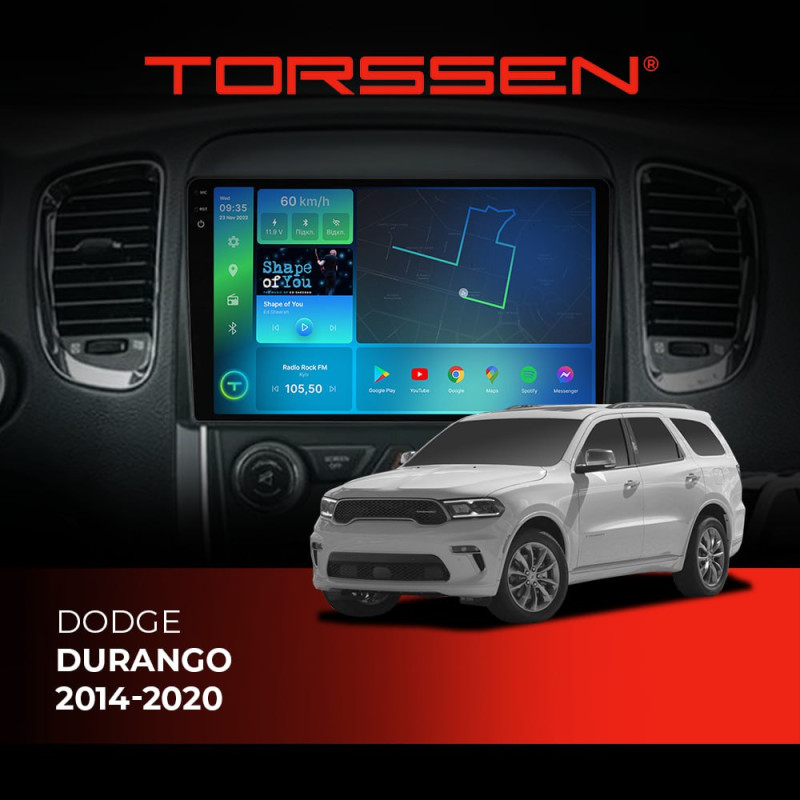 Штатна магнітола Torssen 2K Dodge Durango 2014-2020 F96128 4G Carplay DSP