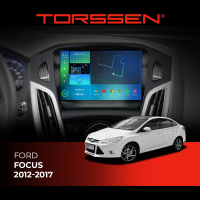 Штатная магнитола Torssen Ford Focus 12-17 чорна/сіра з кнопками FL9 4+64Gb 4G Carplay DSP