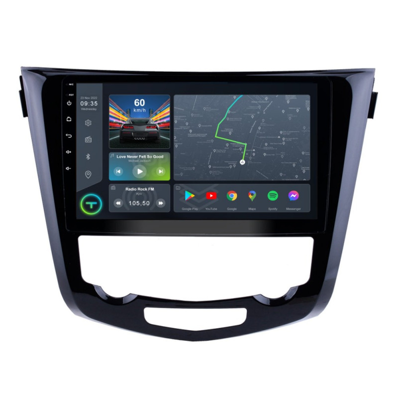 Штатна магнітола Torssen Nissan Xtrail/Qashqai 2013+ climate  FL10 4+64Gb 4G Carplay DSP