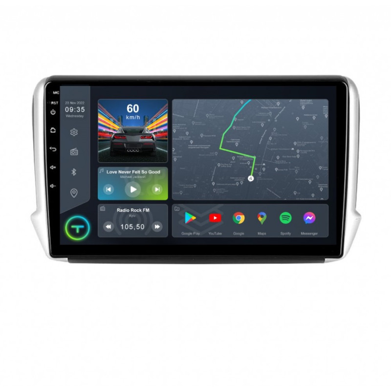 Штатна магнітола Torssen Peugeot 2008 FL10 4+64Gb 4G Carplay DSP