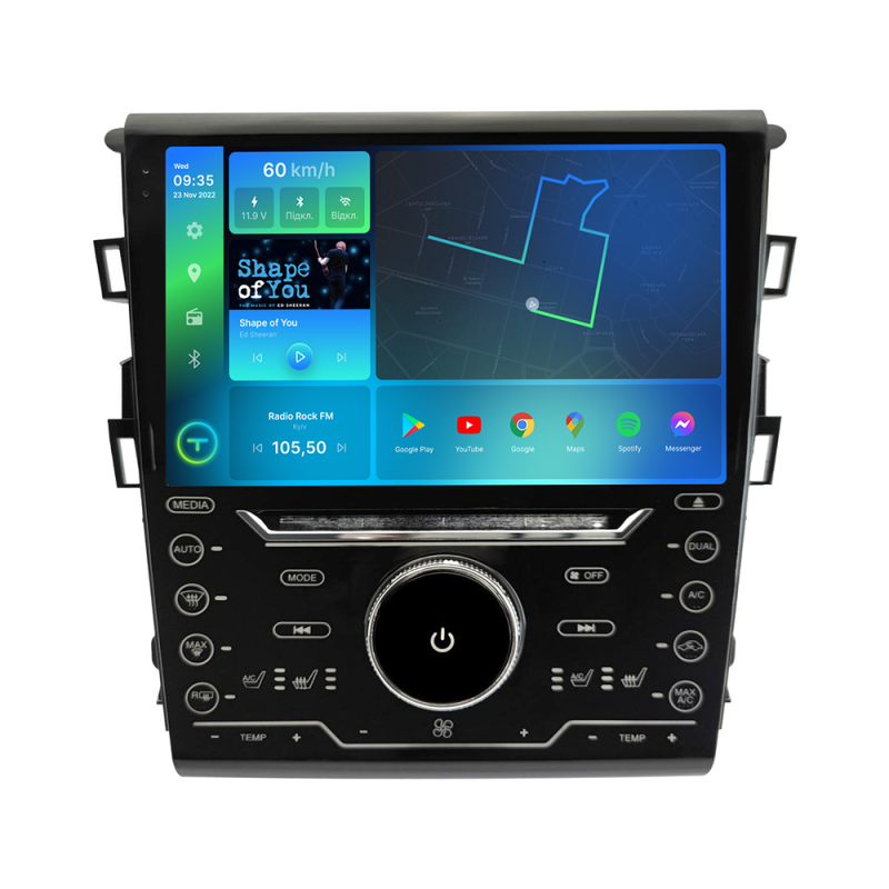 Штатна магнітола Torssen Ford Fusion/Mondeo 2013-2019 з кнопками FL9 4+64Gb 4G Carplay DSP