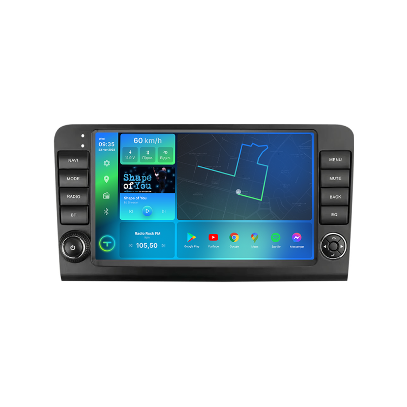 Штатна магнітола Torssen Mercedes ML-class W164 2005-2011 F98256 4G Carplay DSP з кнопками