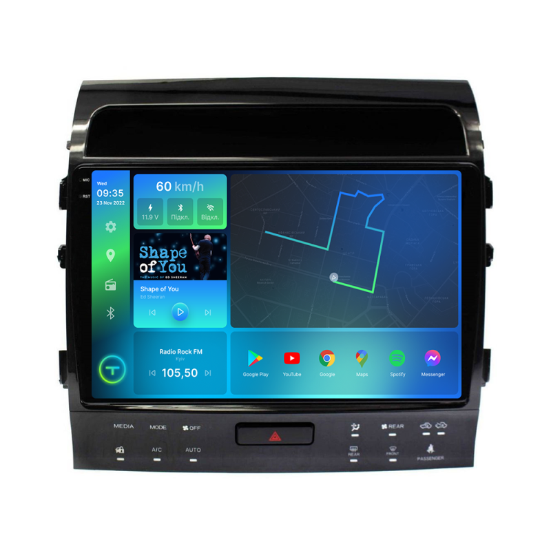 Штатна магнітола Torssen Toyota LC200 2007-2015 climate F10232 4G Carplay DSP