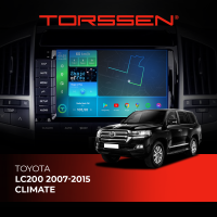 Штатна магнітола Torssen Toyota LC200 2007-2015 climate F9464 4G Carplay DSP