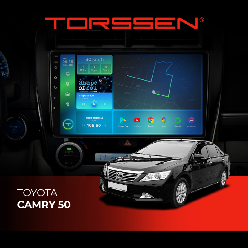 Штатна магнітола Torssen Toyota Camry 50 F10464 4G