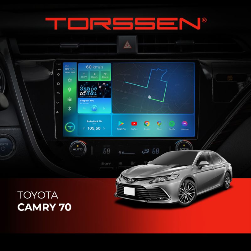 Штатна магнітола Torssen Toyota Camry 70 F10464 4G