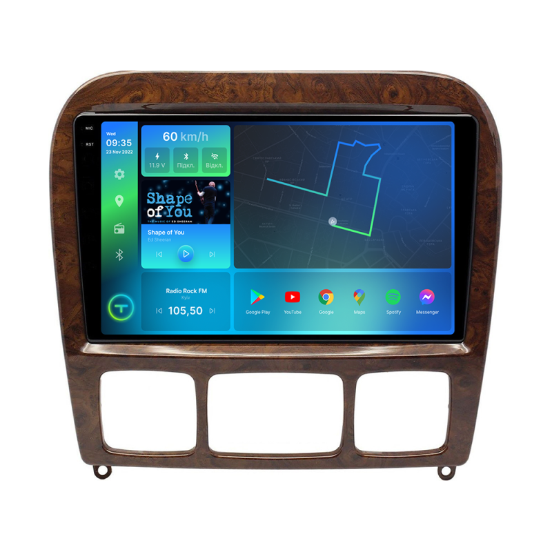 Штатна магнітола Torssen 2K Mercedes W220 02-05 F9432 4G Carplay DSP