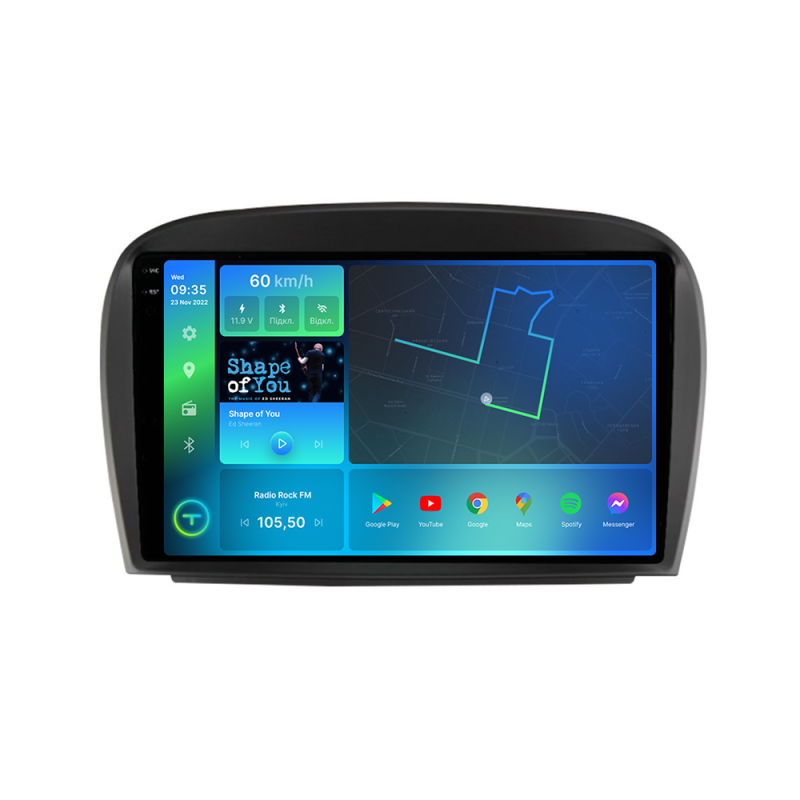Штатна магнітола Torssen 2K Mercedes SL W230 04-11 F9232 4G Carplay DSP