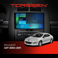 Штатна магнітола Torssen 2K Peugeot 407 04-11 FL9 4+64Gb 4G Carplay DSP