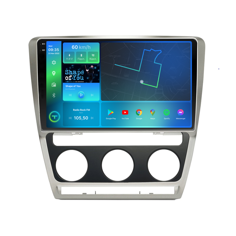 Штатна магнітола Torssen 2K Skoda Octavia A5 08-13 FL9 4+64Gb 4G Carplay DSP