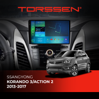 Штатна магнітола Torssen 2K SsangYong Korando 11-13 F9432 4G Carplay DSP