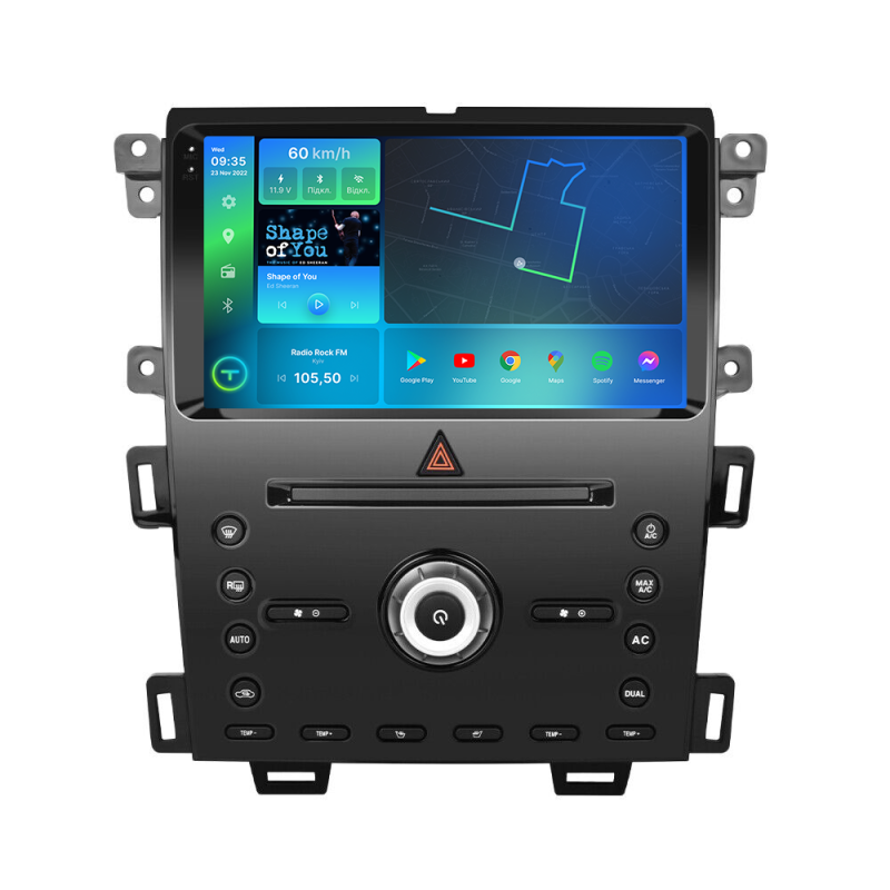 Штатна магнітола Torssen Ford Edge 2015-2018 FL9 4+64Gb 4G Carplay DSP з кнопками