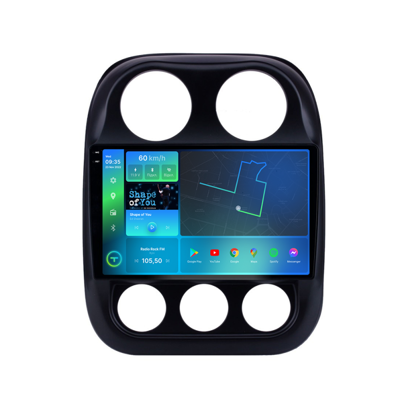 Штатна магнітола Torssen 2K Jeep Compas/Patriot 10-16 F10232 4G Carplay DSP